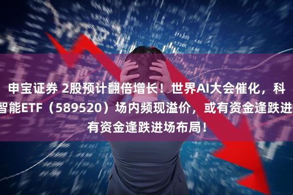 申宝证券 2股预计翻倍增长！世界AI大会催化，科创人工智能ETF（589520）场内频现溢价，或有资金逢跌进场布局！